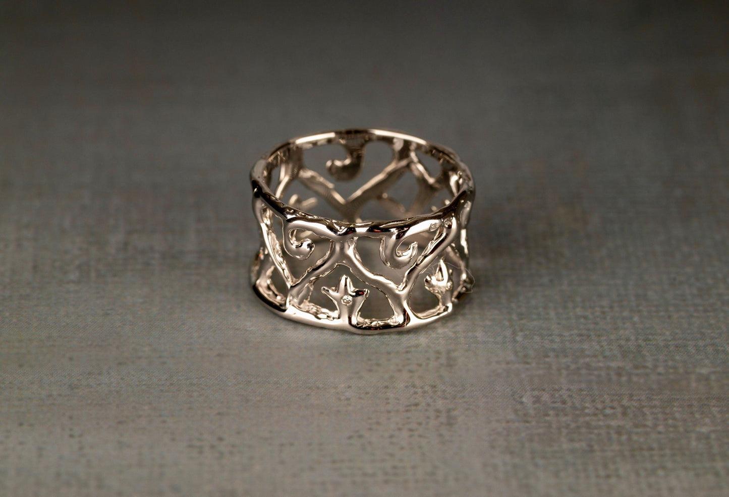 Anel Vitalidade ouro branco