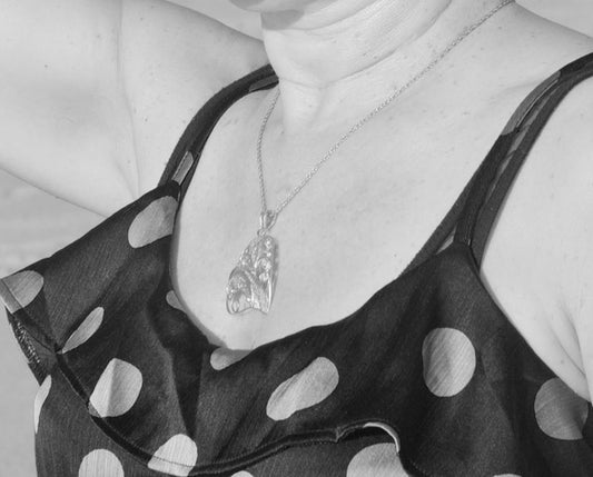 Coração filigrana prata 925